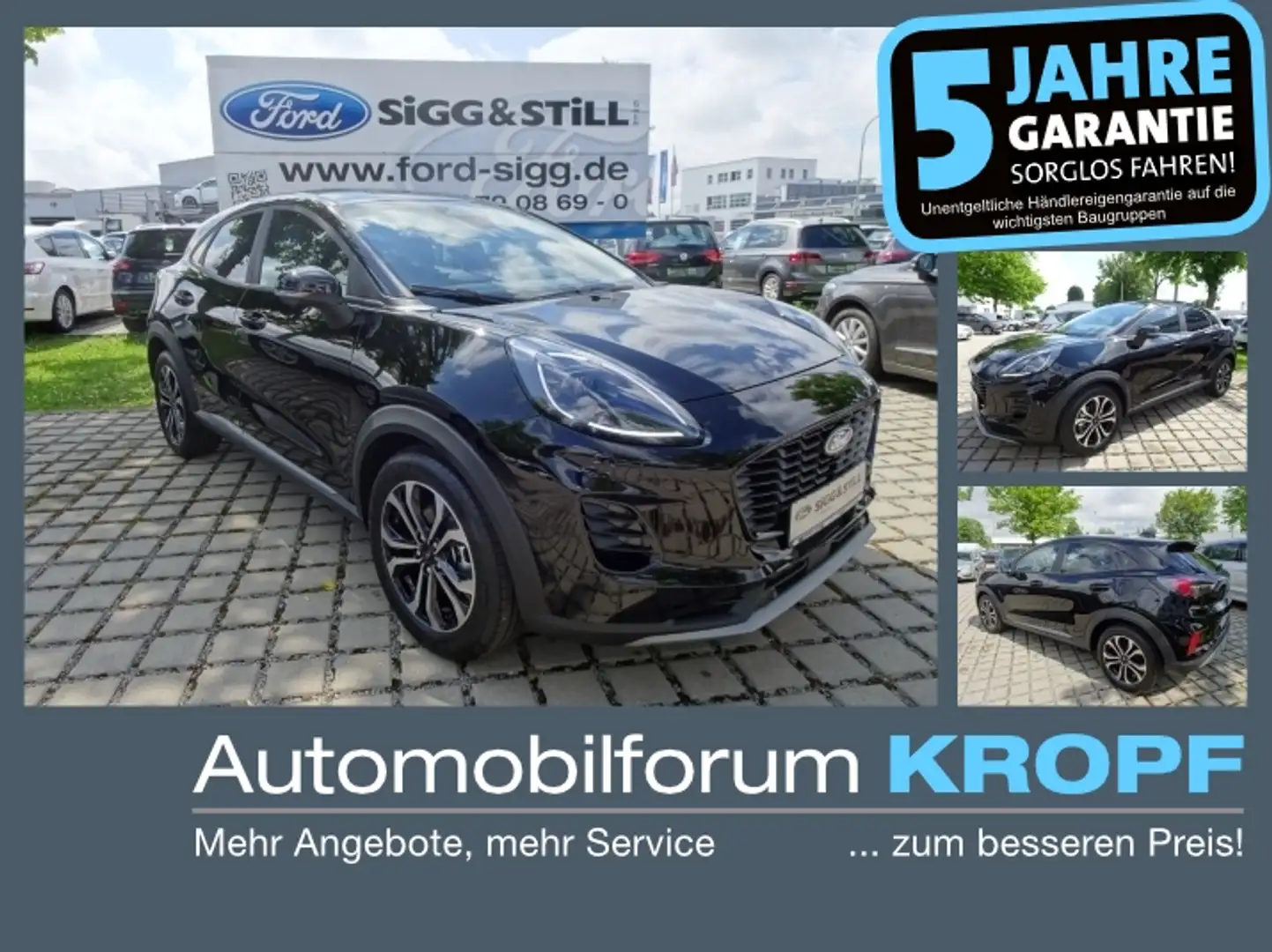 Ford Puma Titanium 1.0I **NEUES MODELL** NAVI*LED*SHZ Schwarz - 1