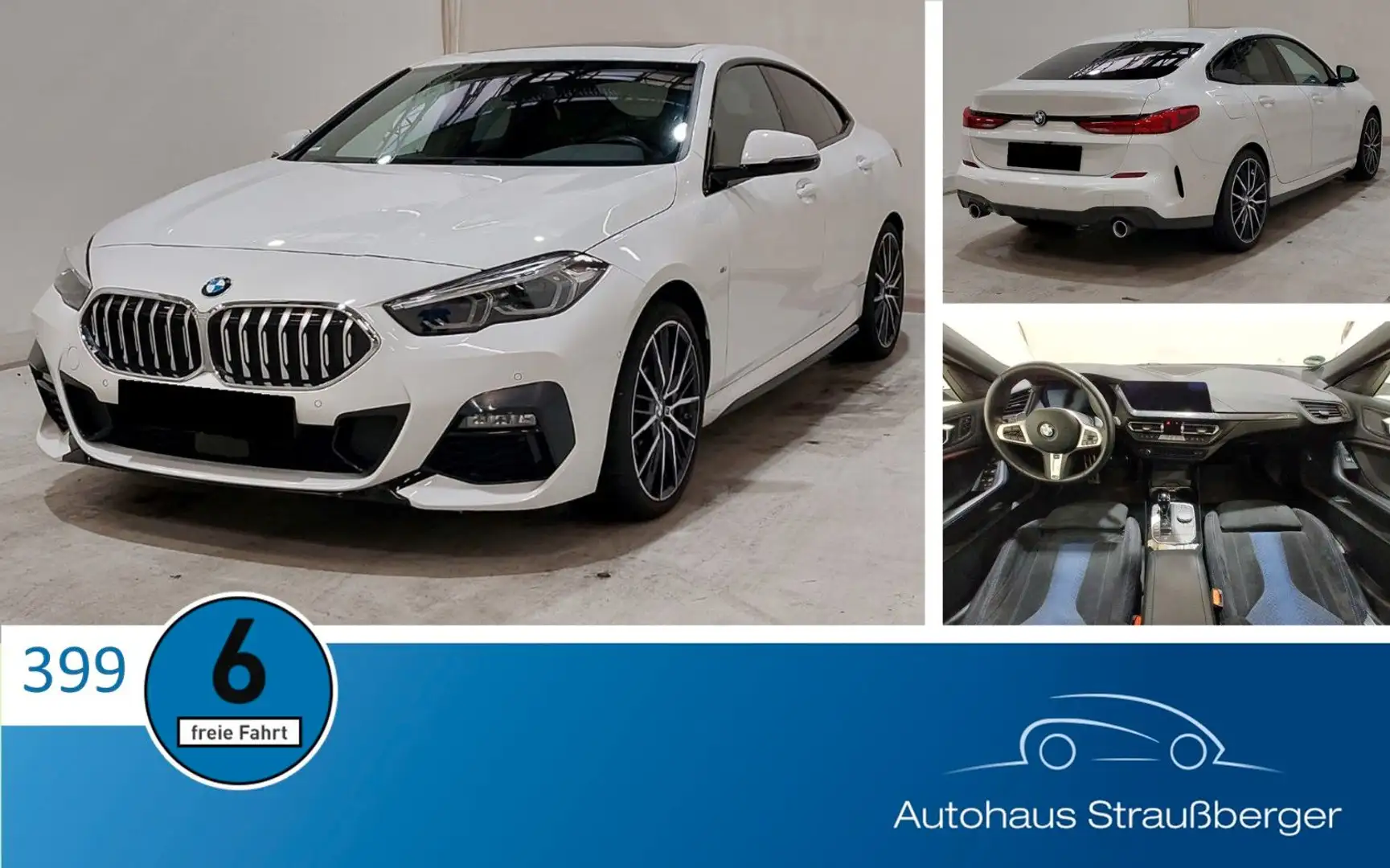 BMW 220 xd GC M Sport Tmp Pano LRHZ QI HiFi DA Memory Weiß - 1