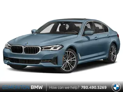 Blue 2023 BMW 5 Series Sedan All-Wheel Drive Automatic