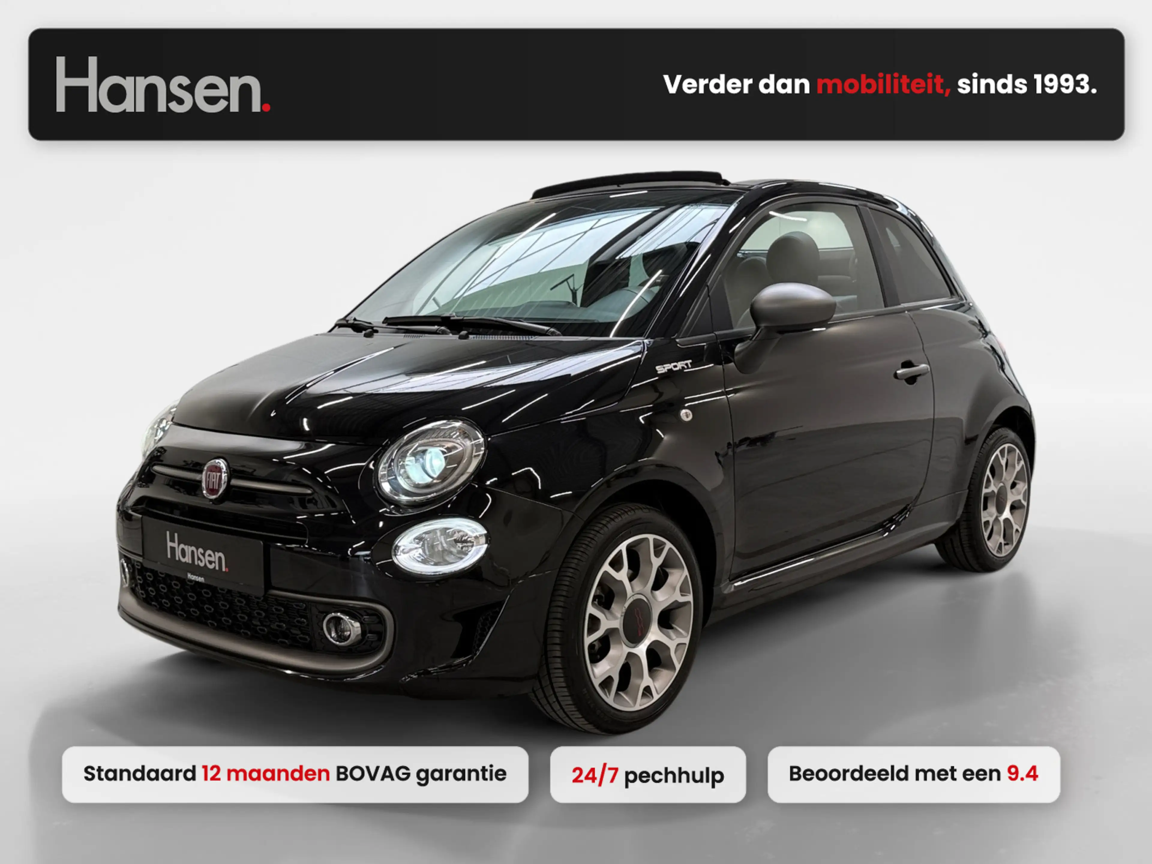 Fiat 500C 1.0 Hybrid Sport I Cabrio I Cruise Control I Airco
