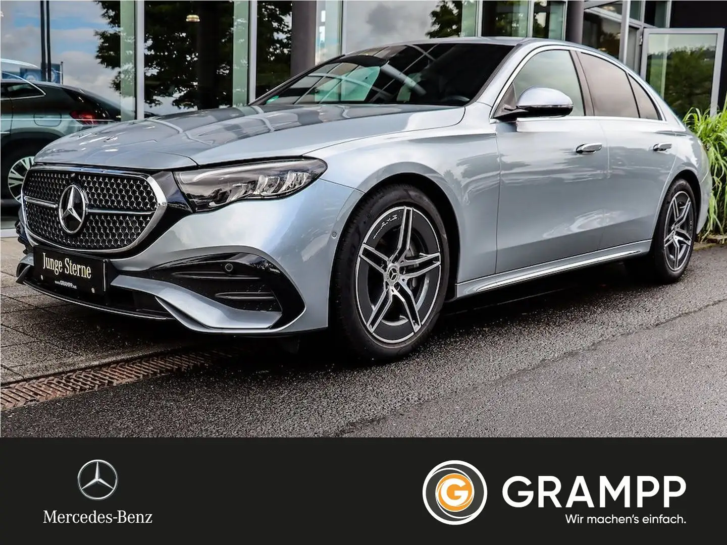 Mercedes-Benz E 200 AMG Advanced/AHK/Distronic/Kamera Silber - 1
