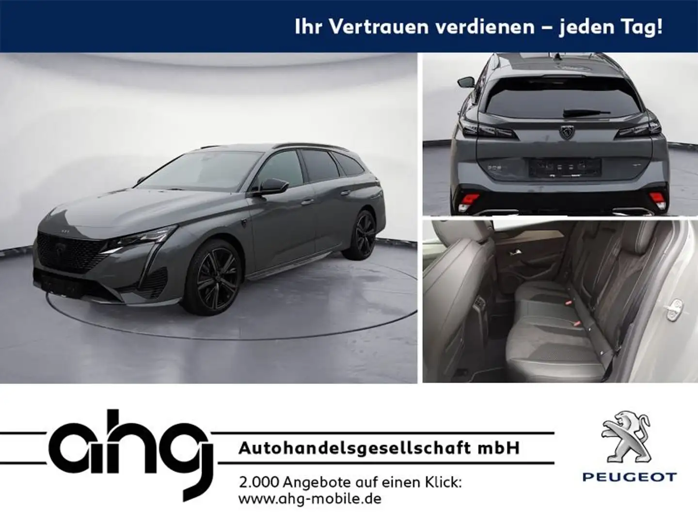 Peugeot 308 SW GT PureTech 130 EAT8 Premium & Surroundin Grau - 1