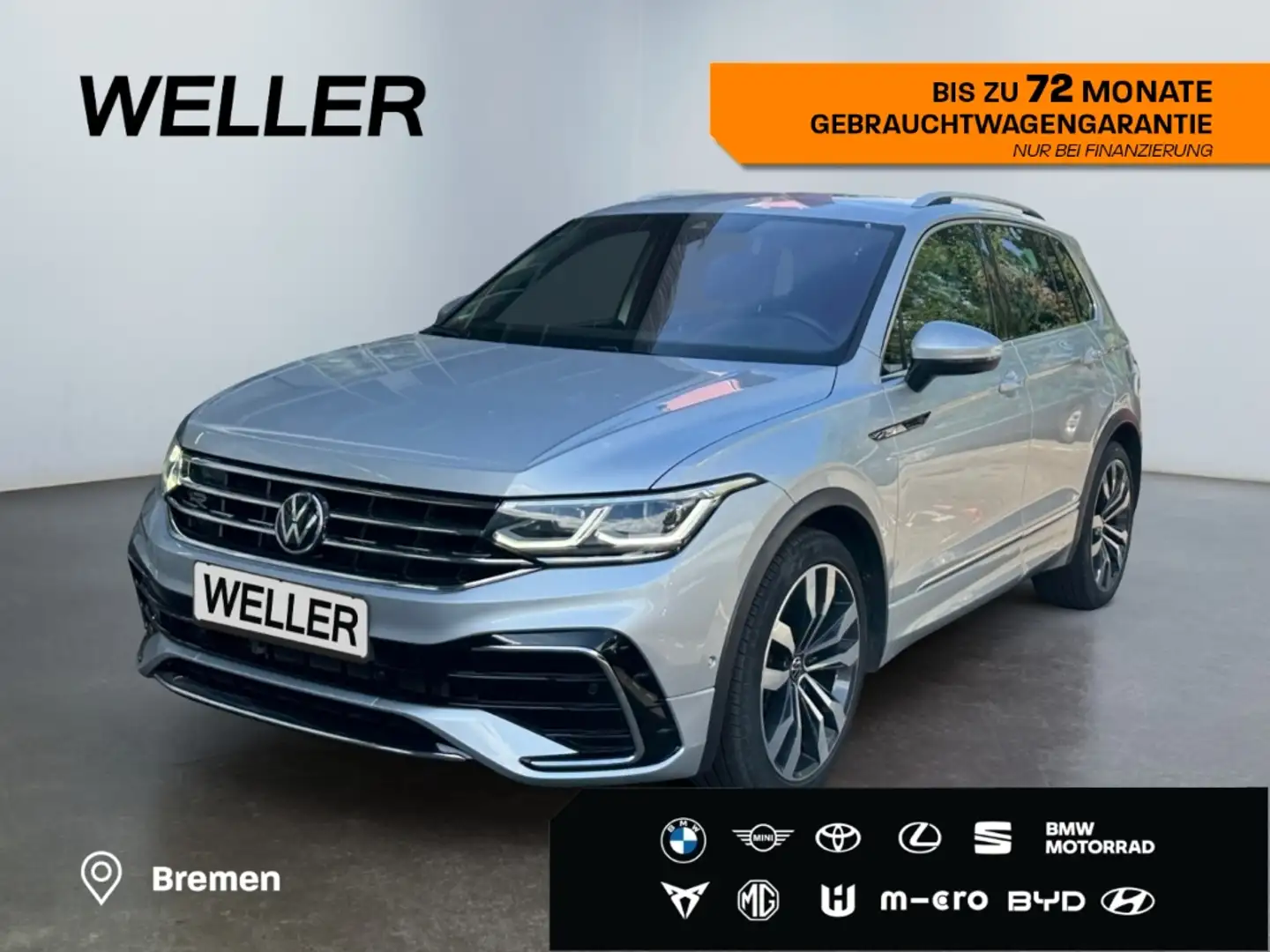 Volkswagen Tiguan 2.0 TSI 4M DSG R-Line *Matrix*20''*HUD*360* Zilver - 1