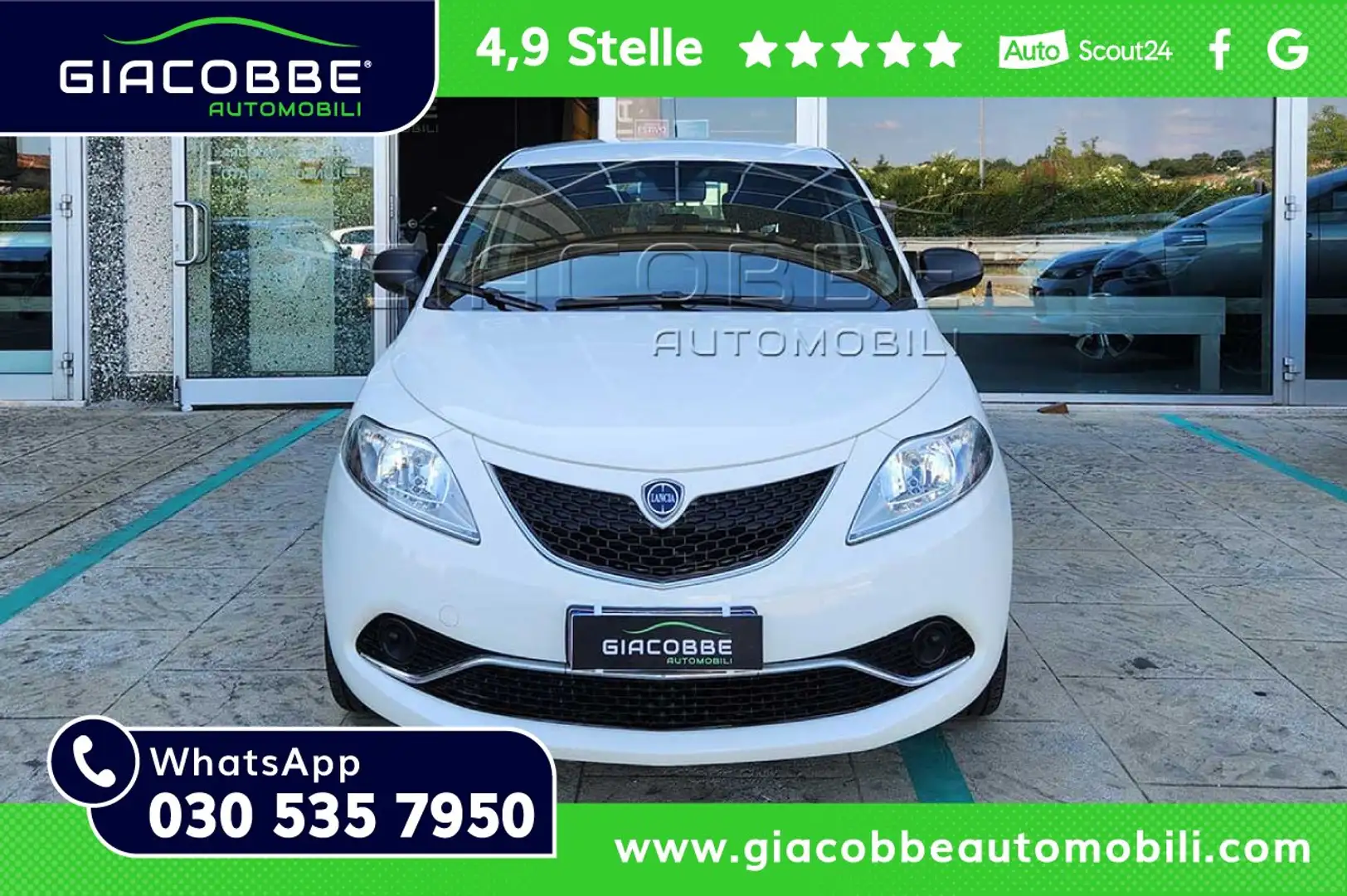 Lancia Ypsilon 1.2 Silver 69cv 🔥ok NEOPATENTATI🔥 Weiß - 1