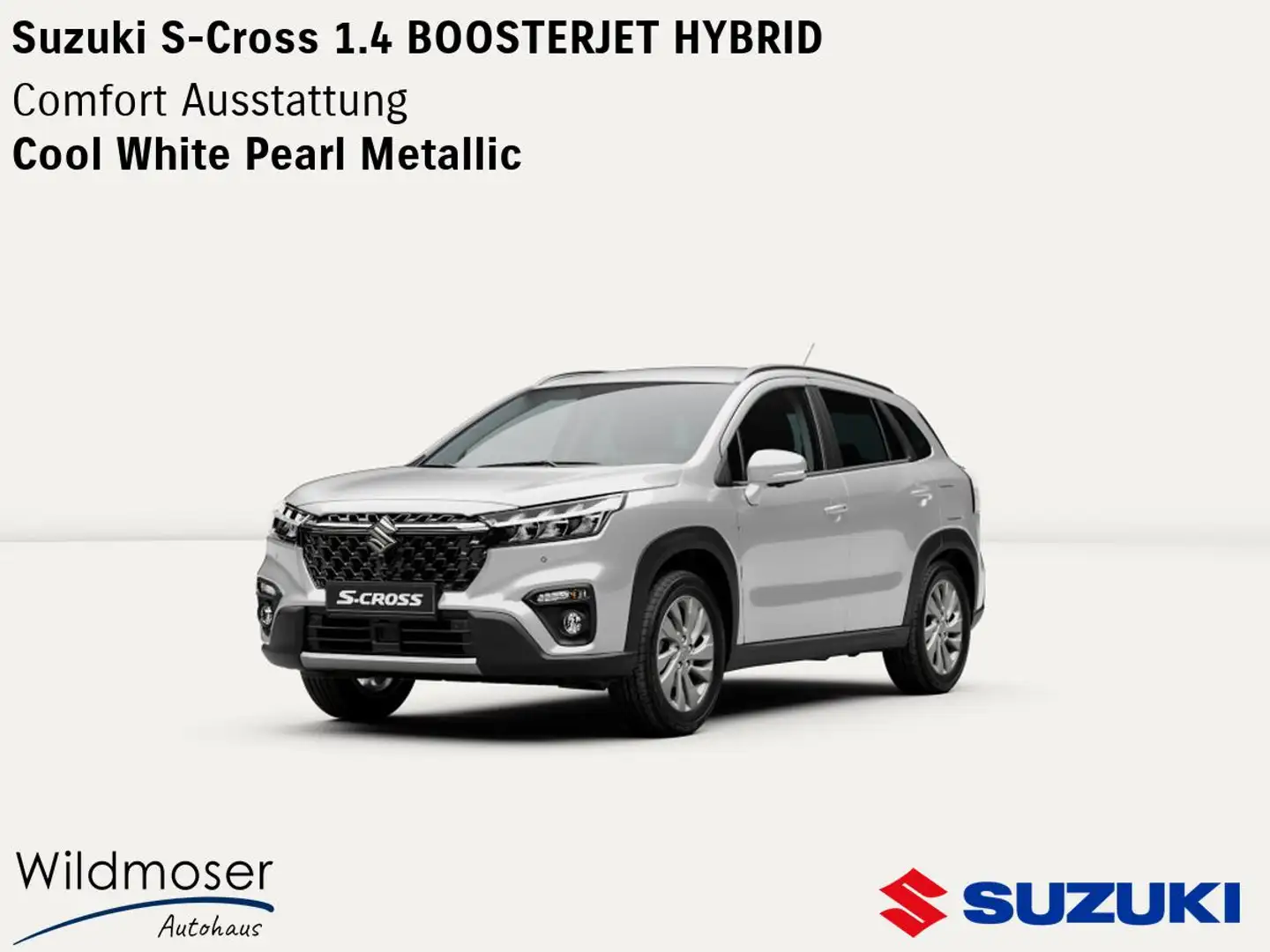Suzuki SX4 S-Cross ❤️ 1.4 BOOSTERJET HYBRID ⏱ Sofort verfügbar! ✔️ Co Weiß - 1