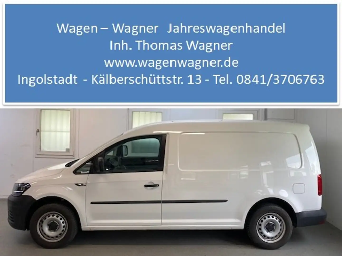Volkswagen Caddy Maxi Kasten 2.0 TDI 75KW Sortimo Klima Standheizng Weiß - 1
