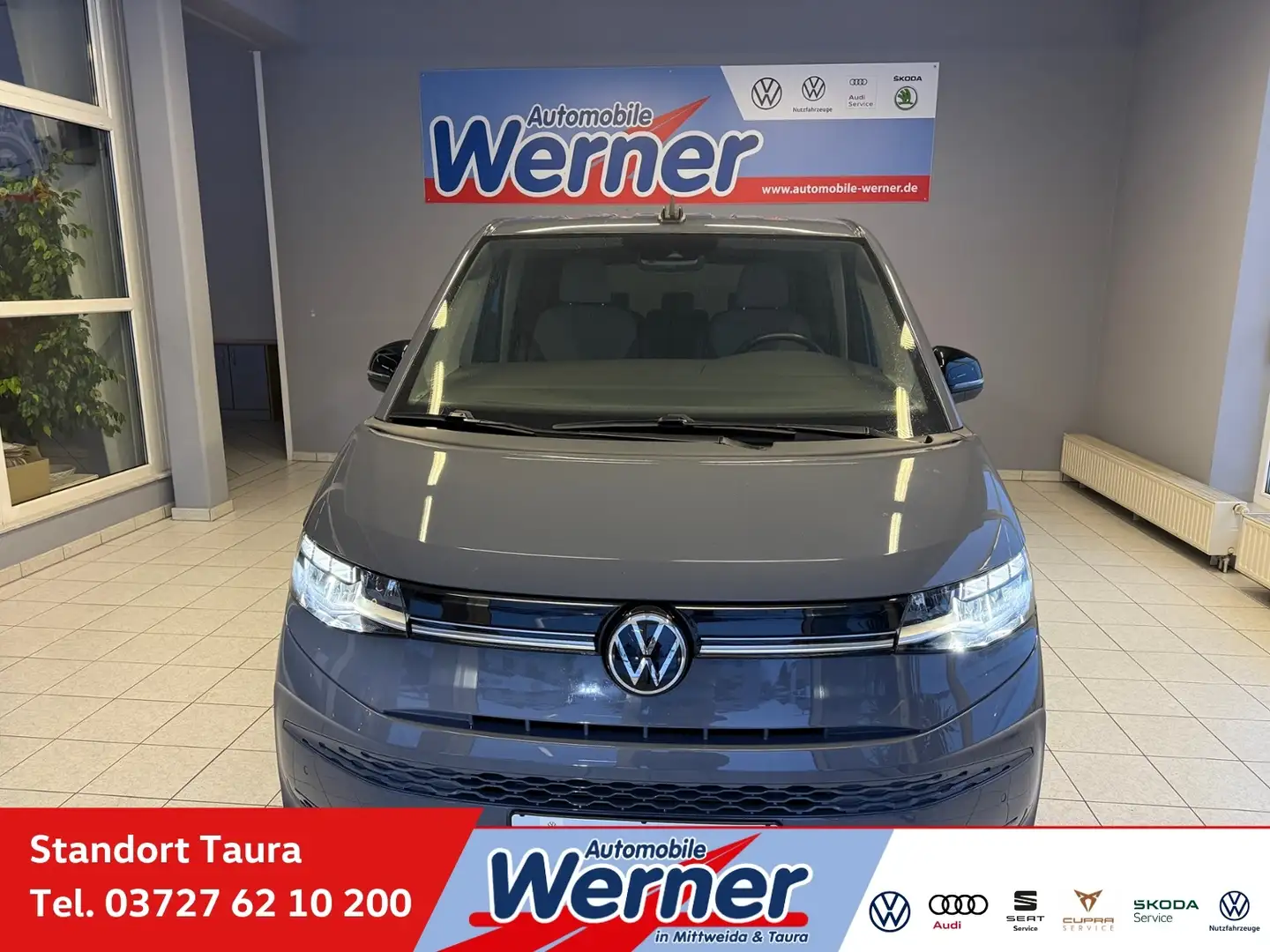 Volkswagen T7 Multivan Lang 1.4 eHybrid App-Navi RKamer Grau - 1