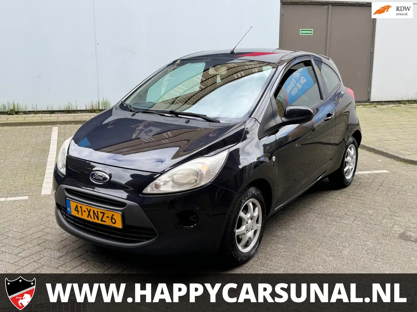 Ford Ka/Ka+ 1.2 Cool & Sound start/stop, AIRCO, NIEUWE APK Schwarz - 1
