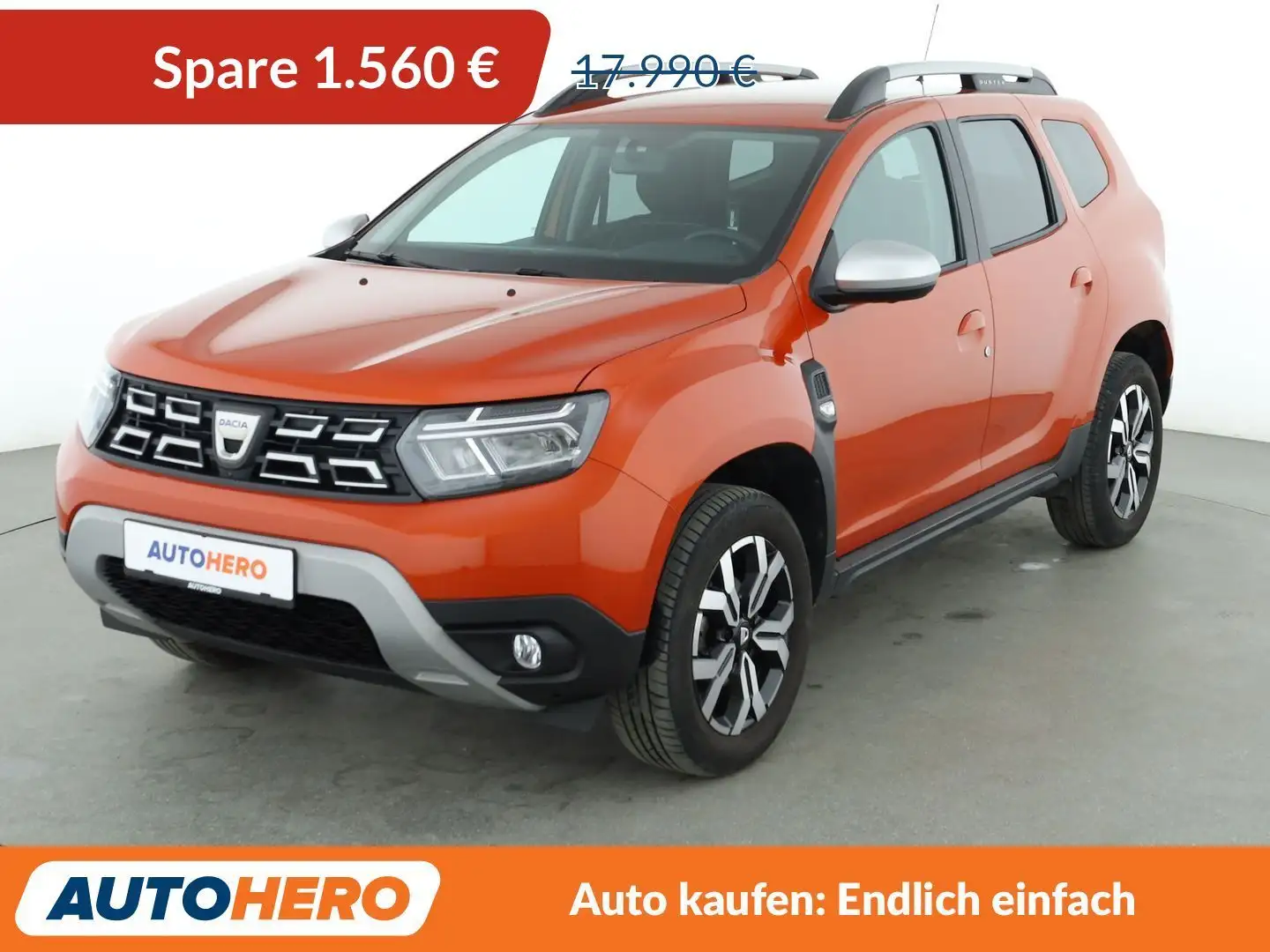 Dacia Duster 1.5 Blue dCi Prestige +*NAVI*360°*PDC*SHZ*AHK* Orange - 1
