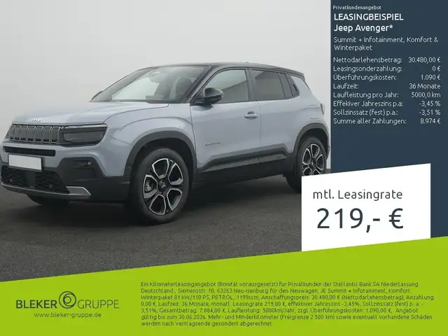 Jeep Avenger Summit + Infotainment, Komfort & Winterpaket