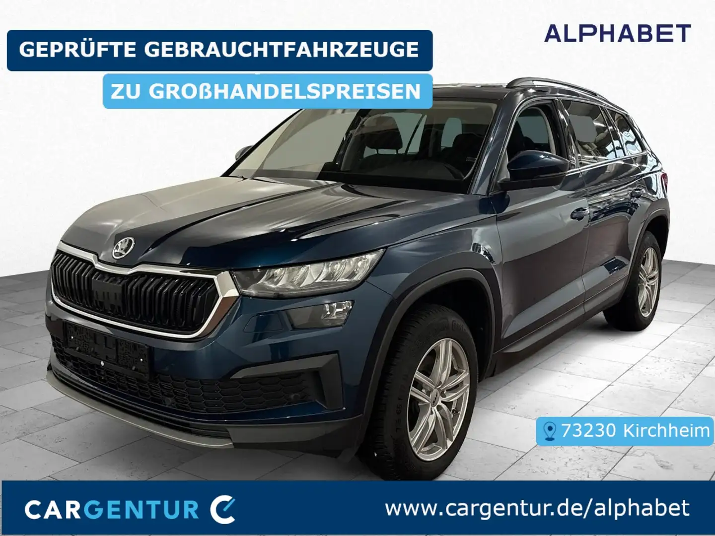 Skoda Kodiaq 2.0 TDI Ambition AHK ACC BLIS El.Heckkl. Bleu - 1