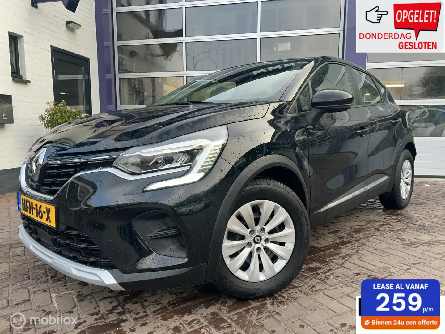 Renault Captur 1.0 TCe 90 Life * NAVIGATIE * AIRCO Zwart - 1