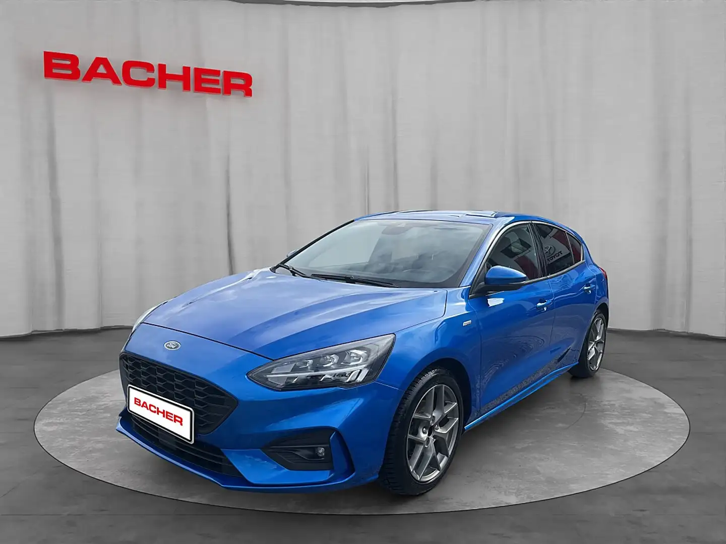 Ford Focus 1.0 Eco Boost ST-Line Blau - 1