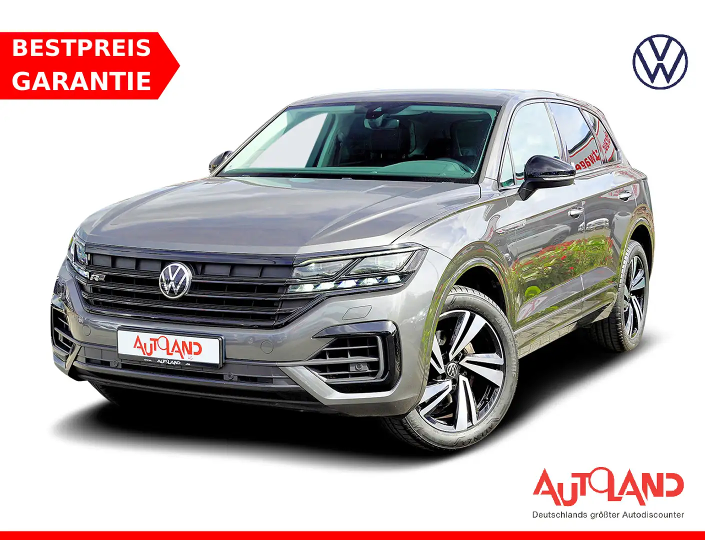 Volkswagen Touareg 3.0 V6 TDI R-Line 4M Black LED Navi AHK Gris - 1