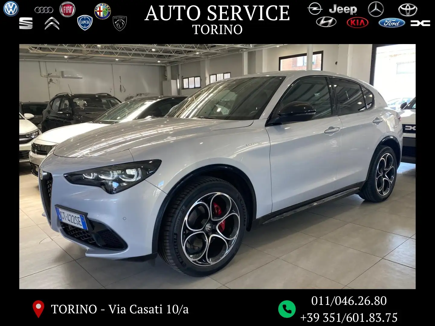 Alfa Romeo Stelvio Stelvio 2.2 t Veloce Q4 210cv auto Grigio - 1