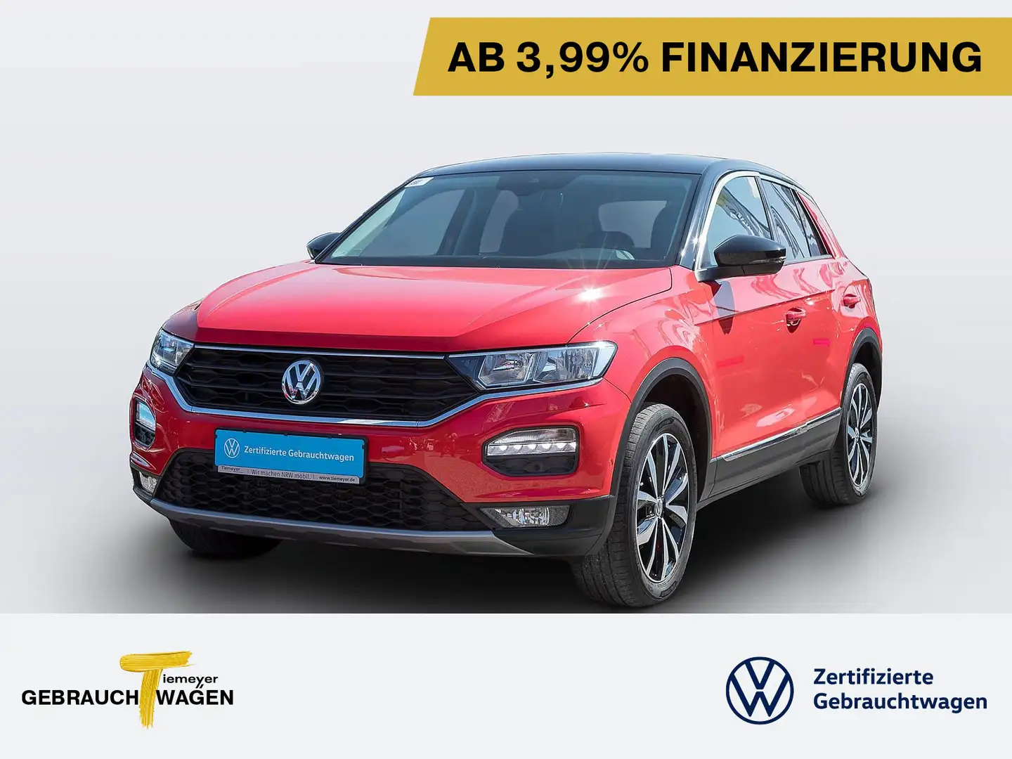 Volkswagen T-Roc 1.6 TDI STYLE NAVI KAMERA SITZHZ LM17 Rot - 1
