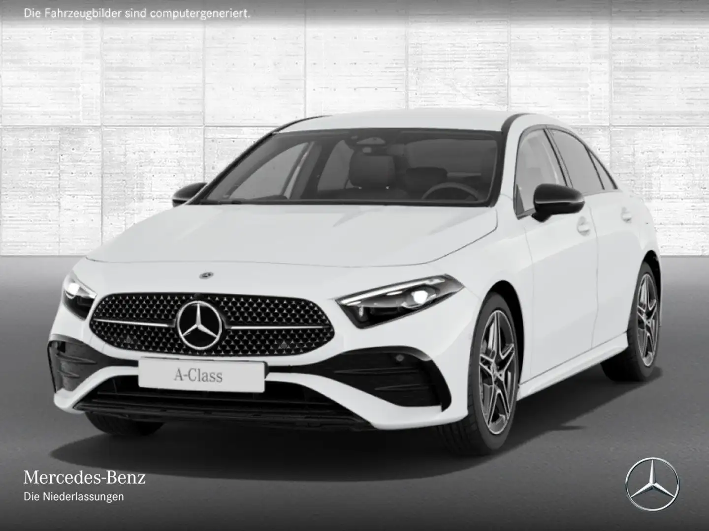 Mercedes-Benz A 200 Lim AMG+NIGHT+MULTIBEAM+BURMESTER+KAMERA+7G Weiß - 2