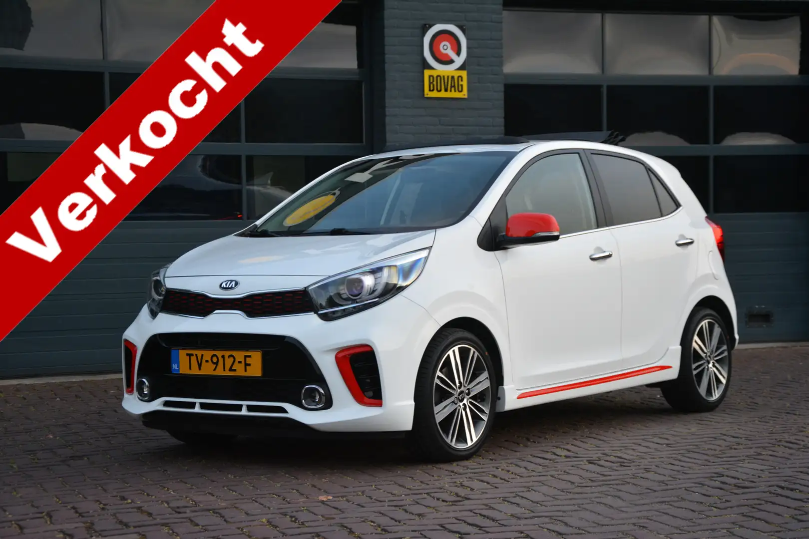 Kia Picanto 1.0 T-GDI GT-Line Cabriotop Blanc - 1