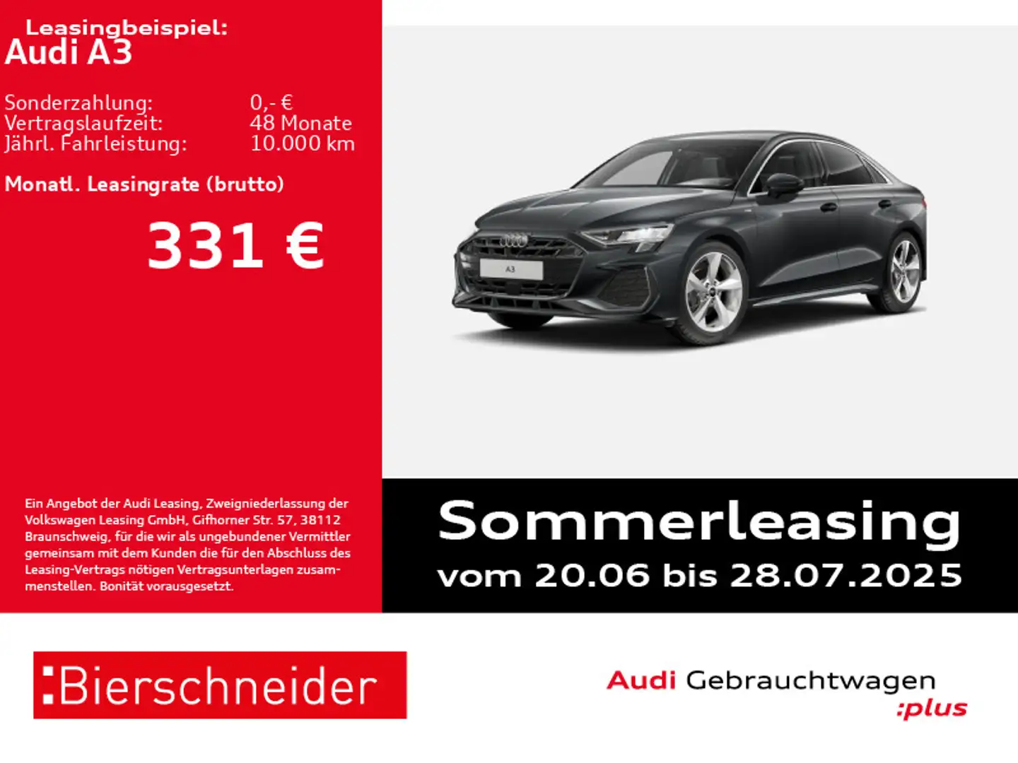 Audi A3 Lim 30 TFSI S tronic S Line 18 LED ACC CAM Grau - 1