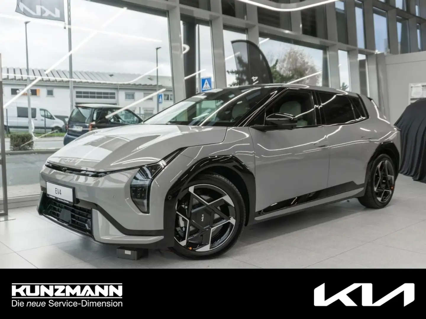 Kia EV4 81,4 kWh GT-Line Navi Panorama HeadUp 360° Gris - 1