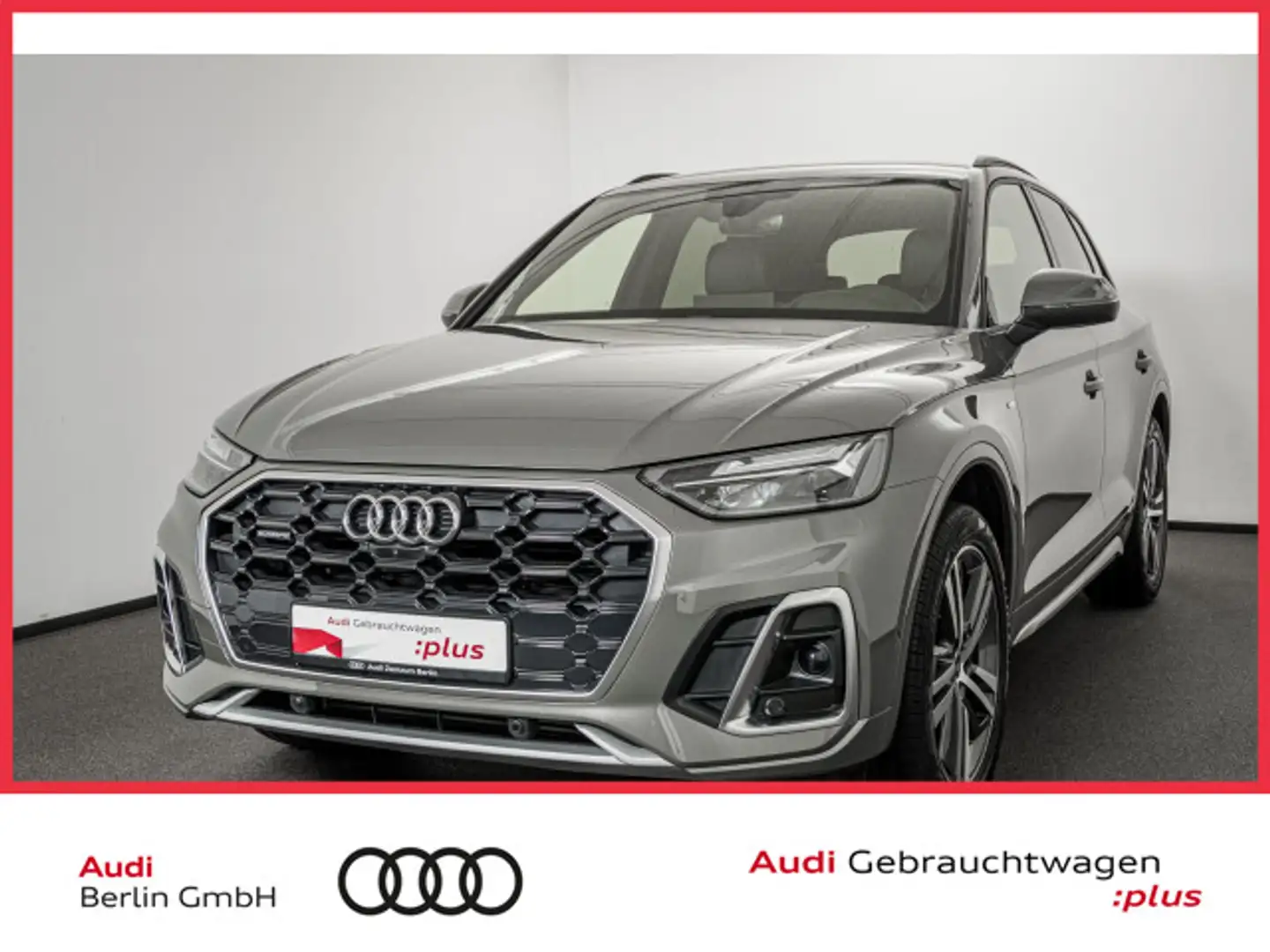 Audi Q5 S line 45 TFSI qu.S tr. AHK STDHZG 360°K HUD Gris - 1