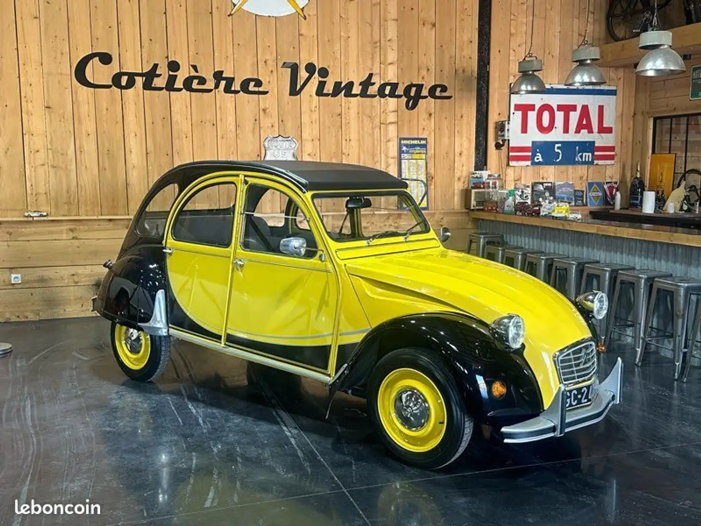 Citroen 2CV 2 CV 2cv6 charleston jaune hélios 65000km Gelb - 1
