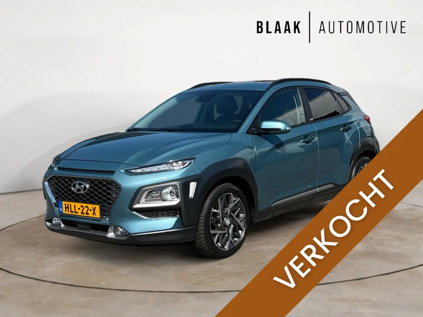 Hyundai KONA 1.6 GDI HEV Premium LEDER | NAVIGATIE | CRUISE CON Blauw - 1