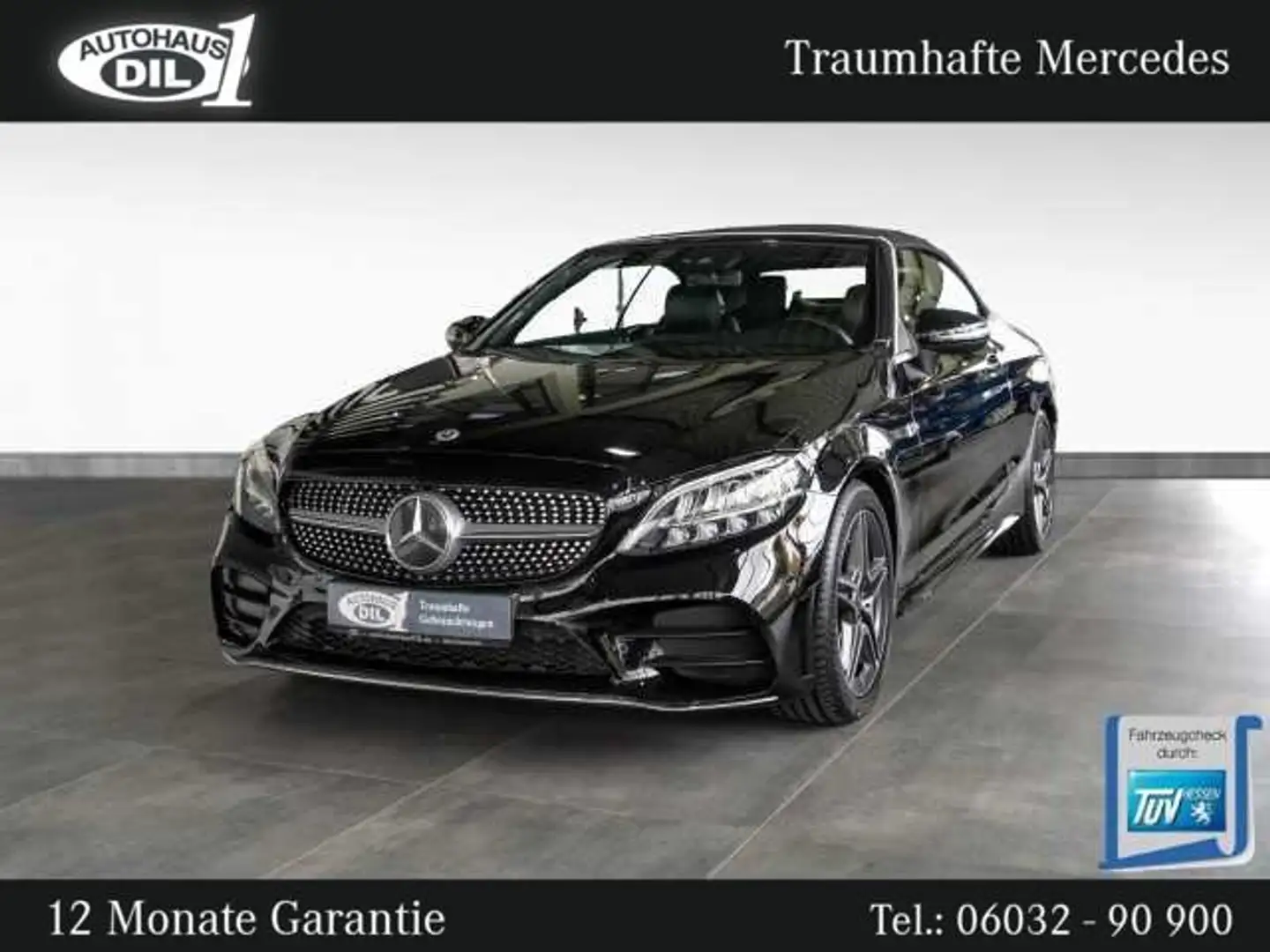 Mercedes-Benz C 220 d Cabrio *AMG*TOTWINKEL*1.HD*AIRSCARF* Noir - 2