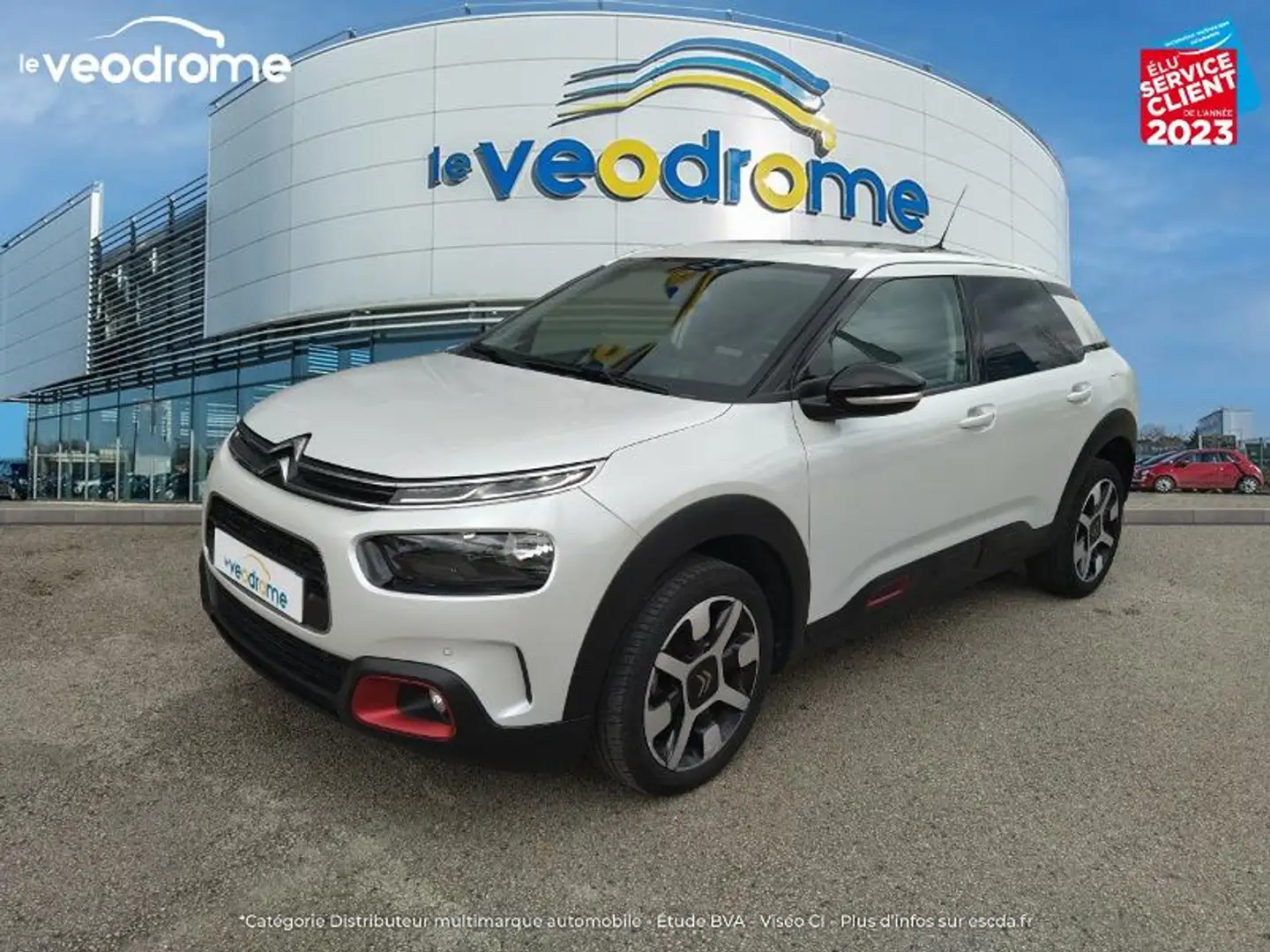Citroen C4 Cactus PureTech 110ch S\u0026S Shine EAT6 E6.d-TEMP Blanc - 1