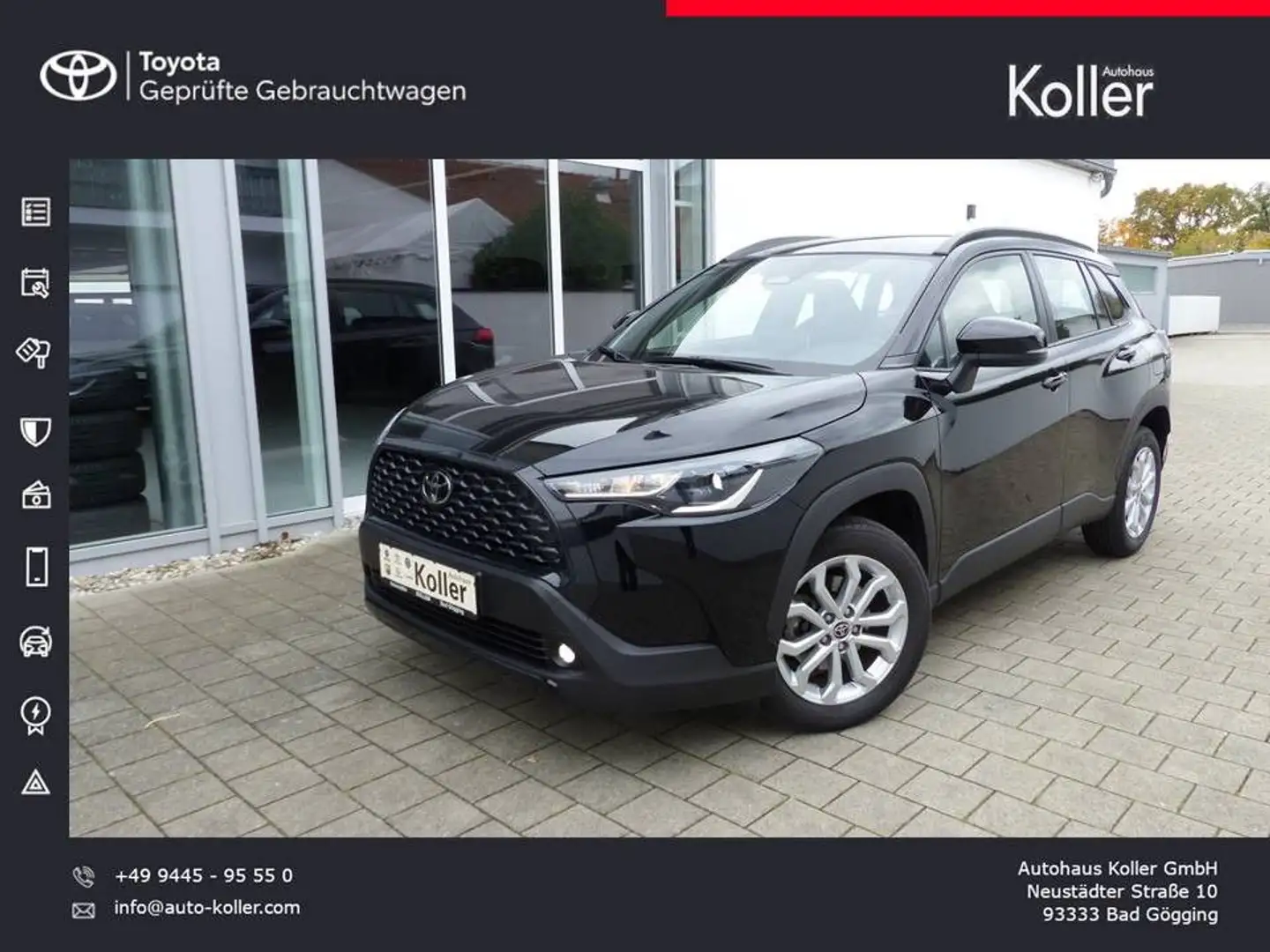 Toyota Corolla Cross Hybrid FWD Comfort Navi LED SHZ Noir - 1