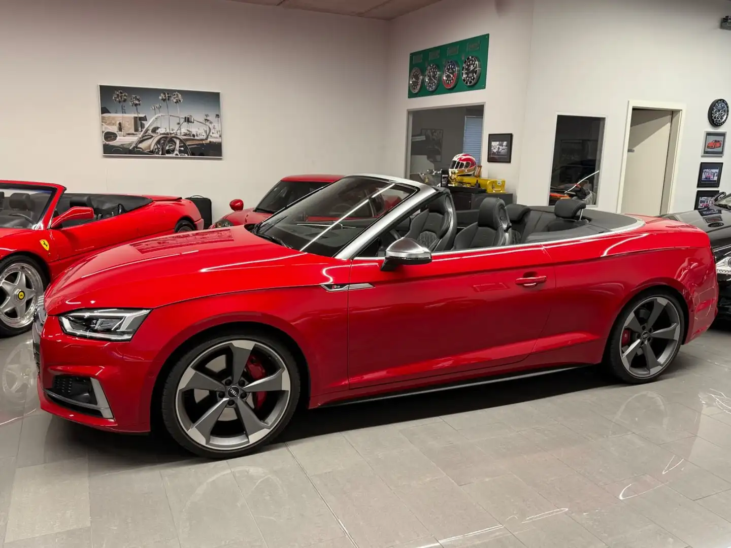 Audi S5 Cabrio3.0 TFSI Voll,B&O,Headup,NP.94T€ Rot - 2