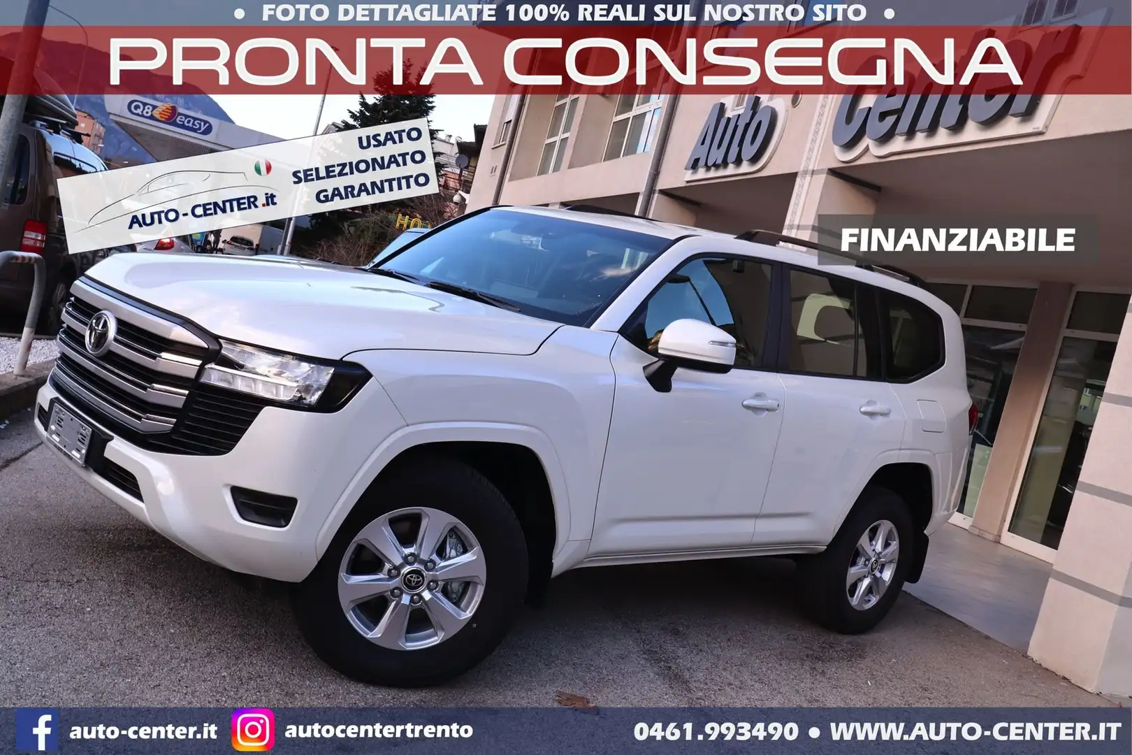 Toyota Land Cruiser LC300 GXR 3.3D AT 4X4 *GANCIO TRAINO Bianco - 1