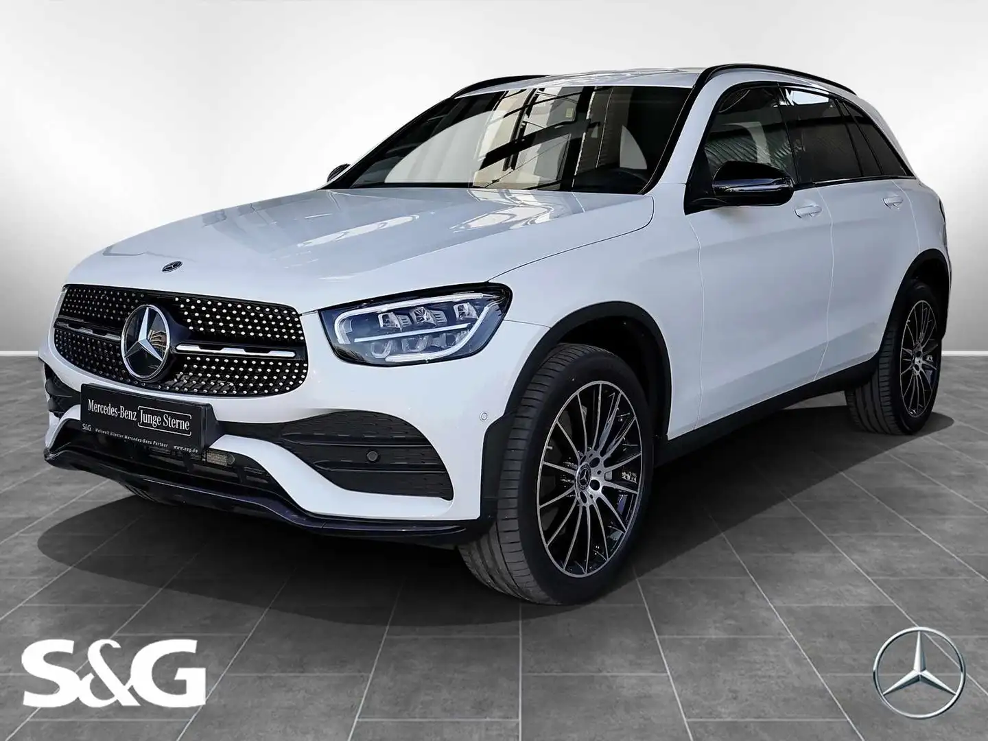 Mercedes-Benz GLC 300 de 4M AMG RüKam+MBUX+AHK+LED+Night Blanc - 1