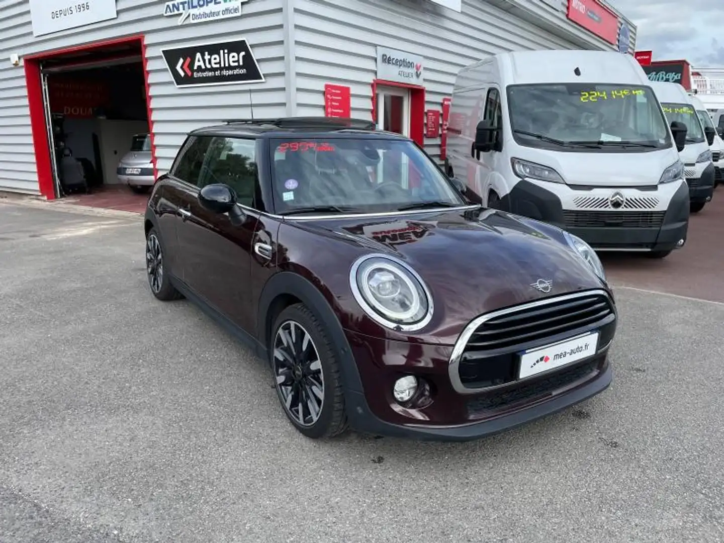 MINI Cooper Cooper 136ch Pure Burgundy BVA7 Euro6d-T Mauve - 1