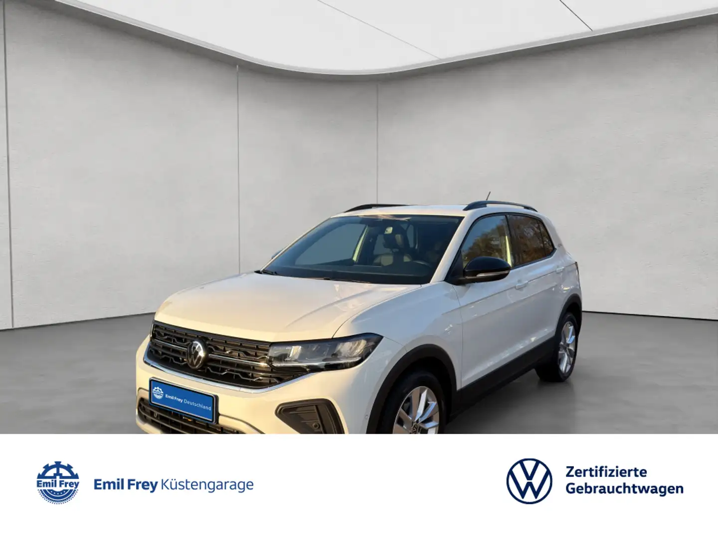 Volkswagen T-Cross 1.0 TSI Goal DSG AHK LED Navi Weiß - 1