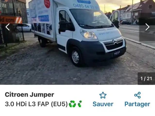 Citroen Jumper 3.0 HDi L1H1 FAP (EU5). caisse 🍉🍊13M garantie 🍐