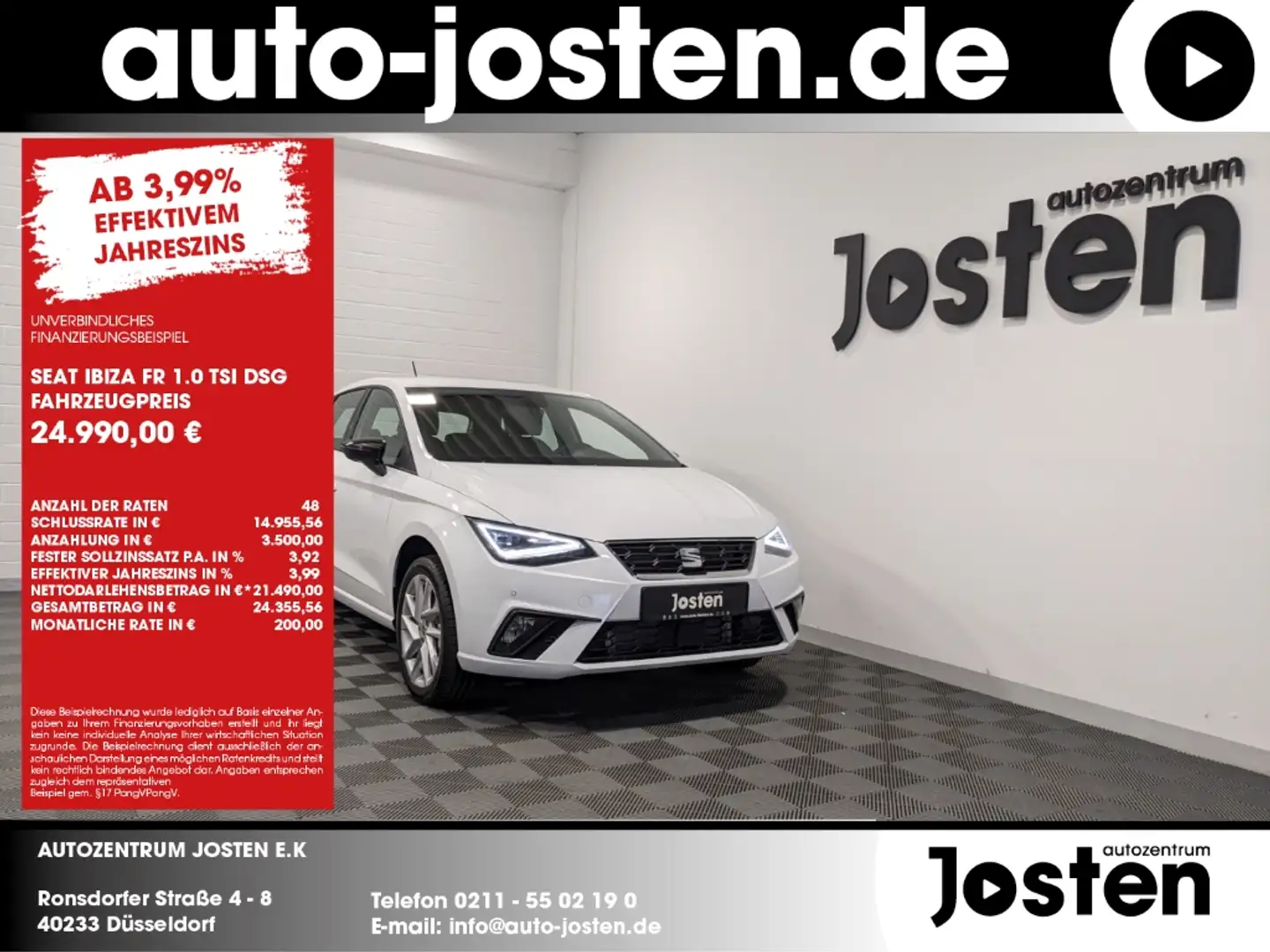 SEAT Ibiza FR 1.0TSI DSG Voll-LED INFOTAIN BeatsAudio Weiß - 1