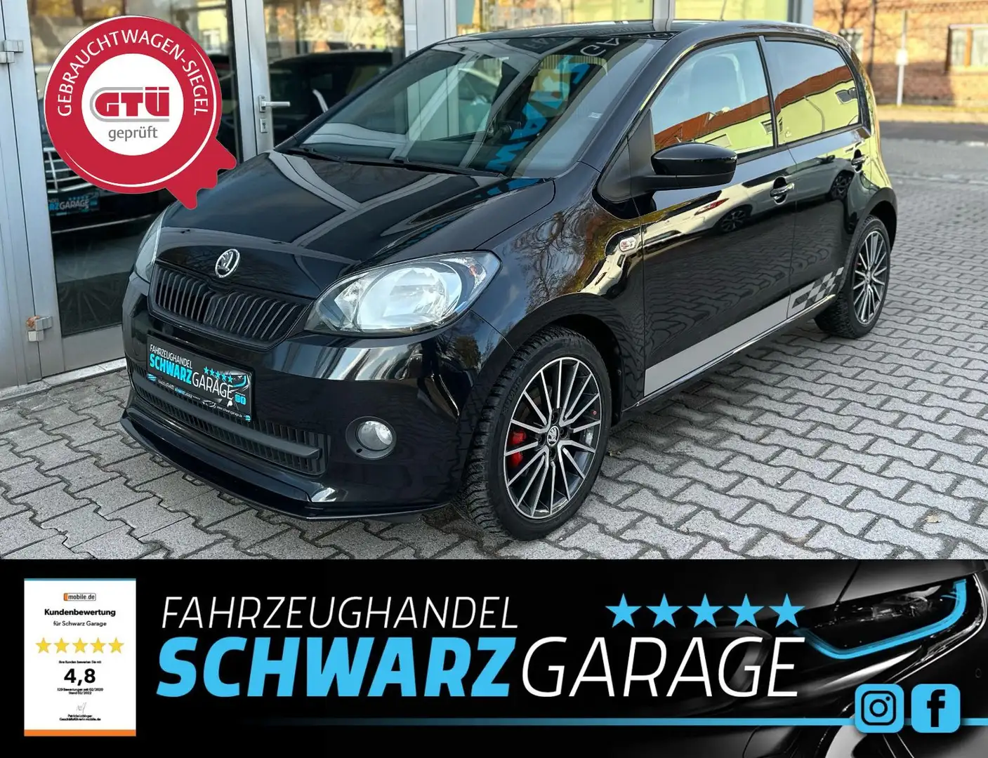 Skoda Citigo *MONTE CARLO*ALLWETTER*NAVI*ALU* Schwarz - 1