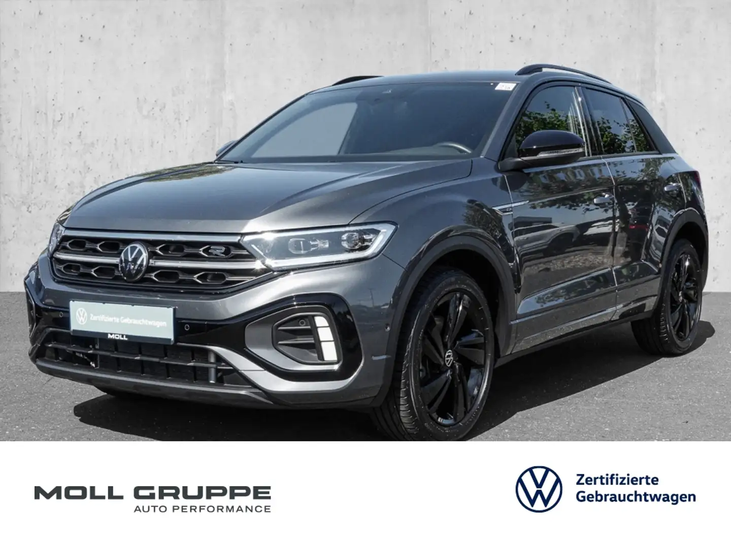 Volkswagen T-Roc 2.0 TDI DSG R-Line NAVI LM STANDHZG ACC Grau - 1