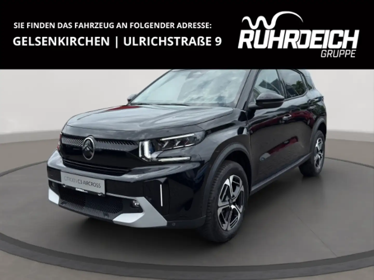 Citroen C3 Aircross 145 MAX 1.2 Mild-Hybrid HUD Navi LED Apple CarPlay Noir - 1