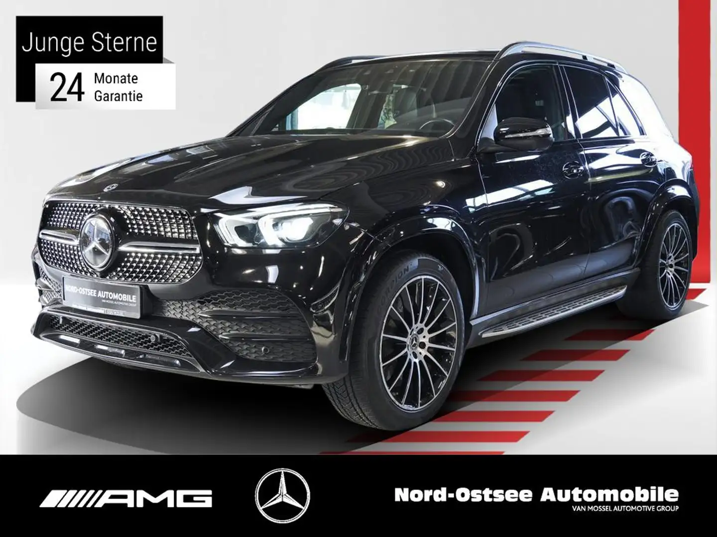 Mercedes-Benz GLE 450 4M AMG PANO MBUX BURMESTER KLIMA Schwarz - 1