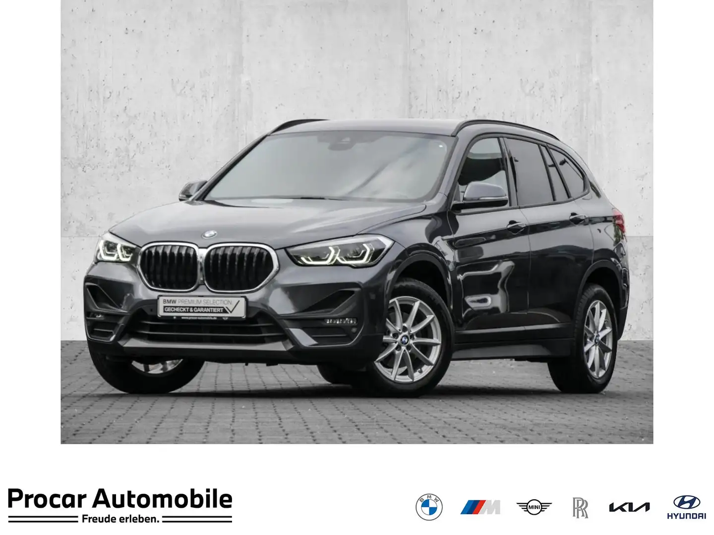 BMW X1 sDrive18i AHK RFK NAVI LED PDC V+H DAB Klima Grigio - 1