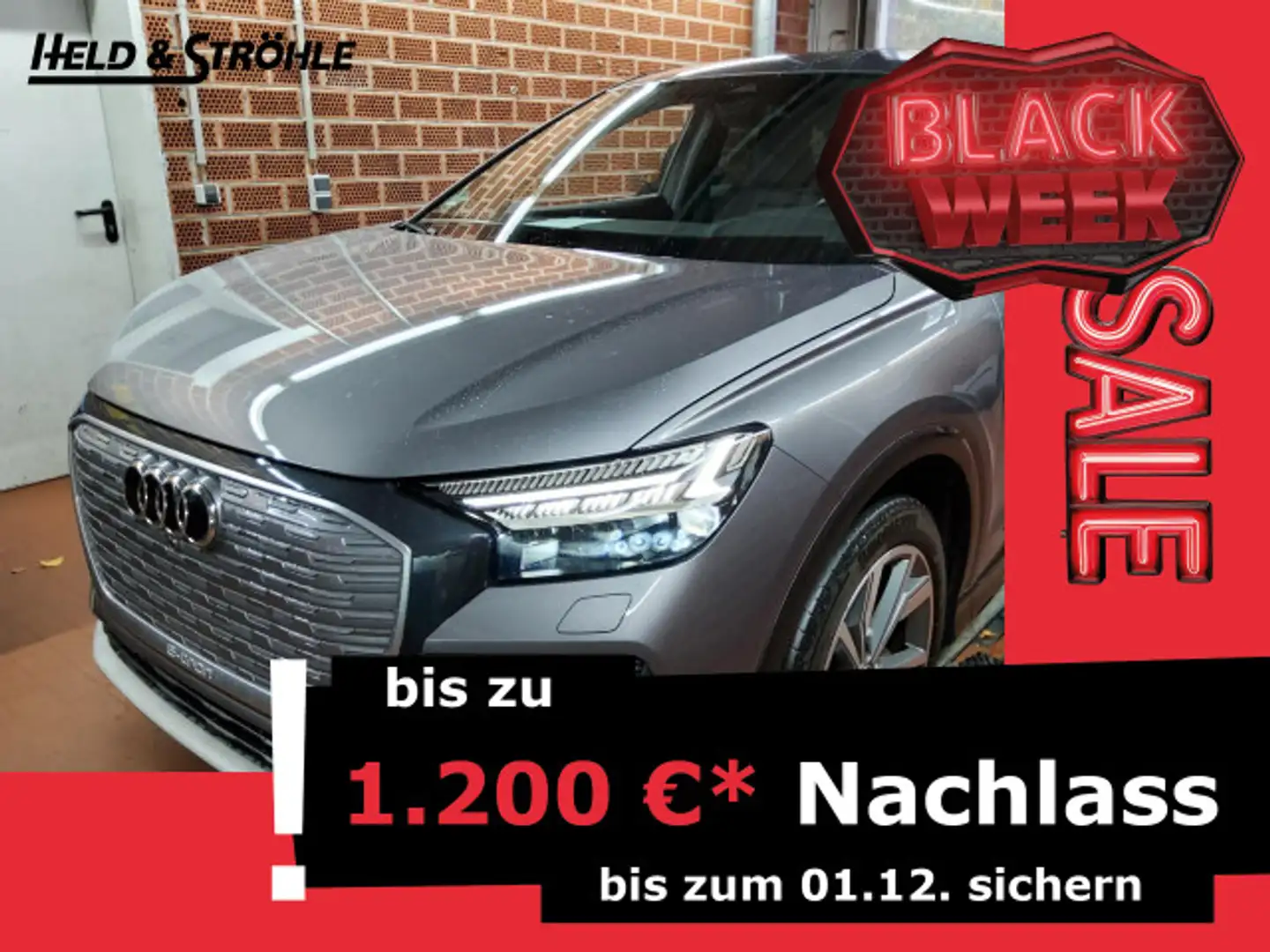 Audi Q4 e-tron 35 MATRIX HuD NAV KAM Grijs - 1