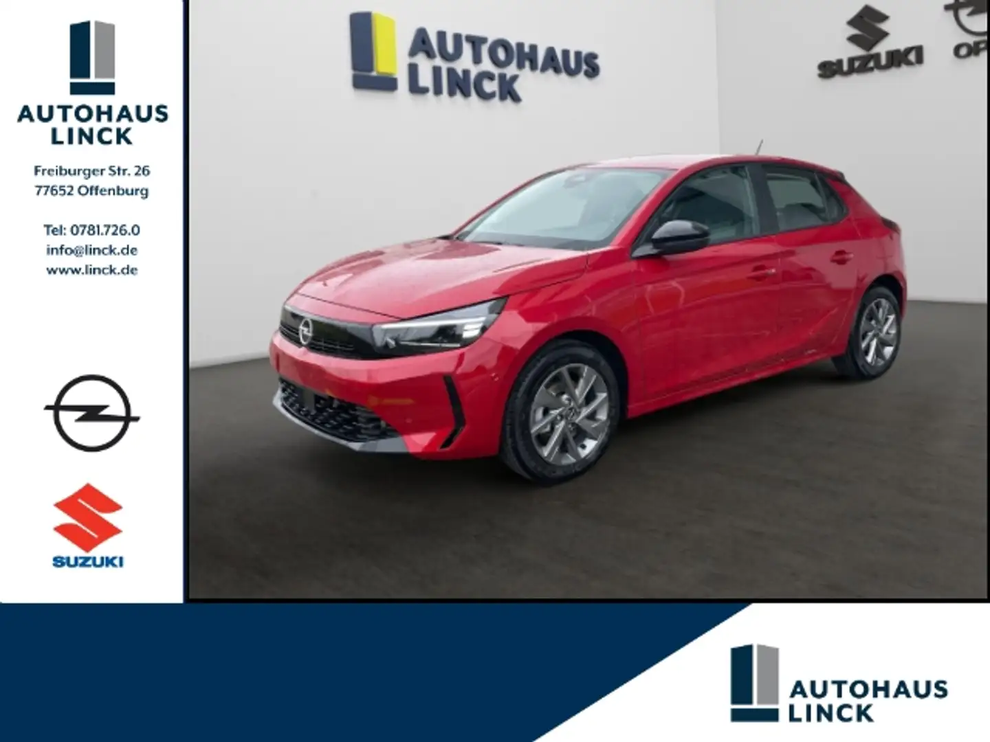 Opel Corsa F Edition 1.2 Turbo EU6e Keyless Kamera Rot - 1
