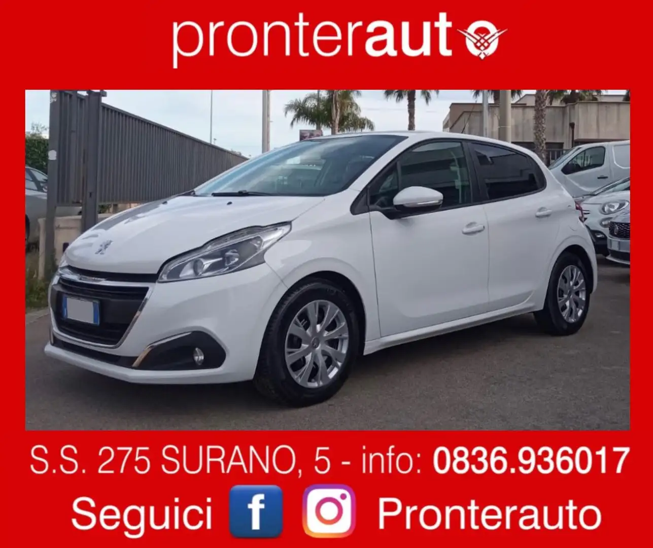 Peugeot 208 5p 1.6 BlueHdi 75cv N1 Bianco - 1
