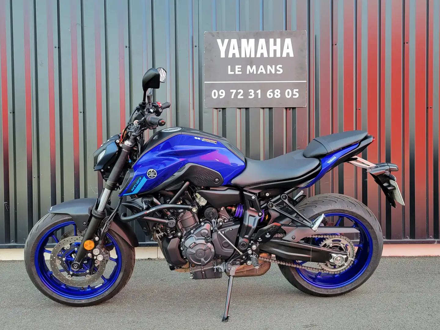 Yamaha MT-07 Bleu - 2