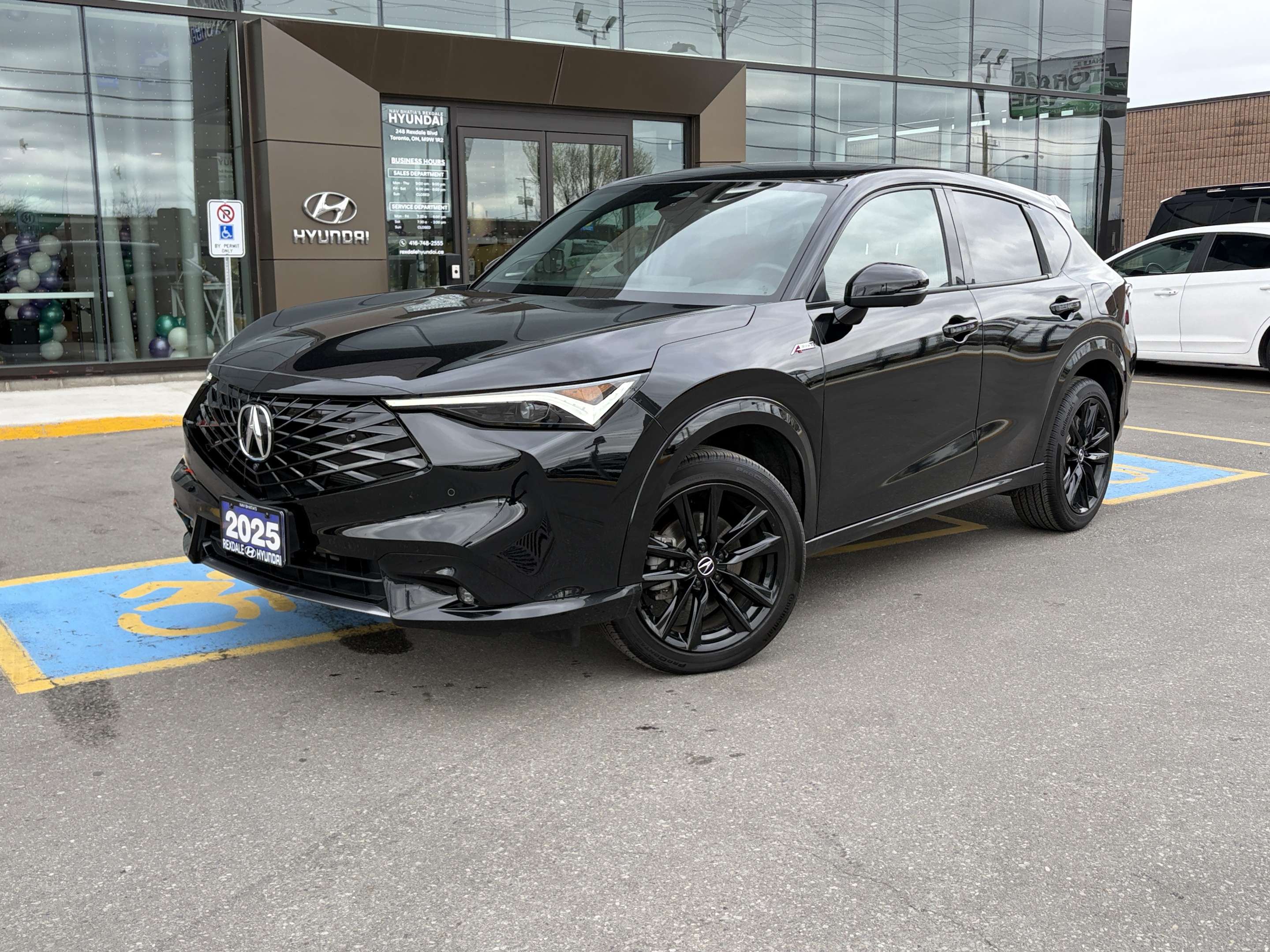 Black 2025 Acura ADX SH-AWD with Platinum Elite and A-Spec Package SUV / Crossover Automatic