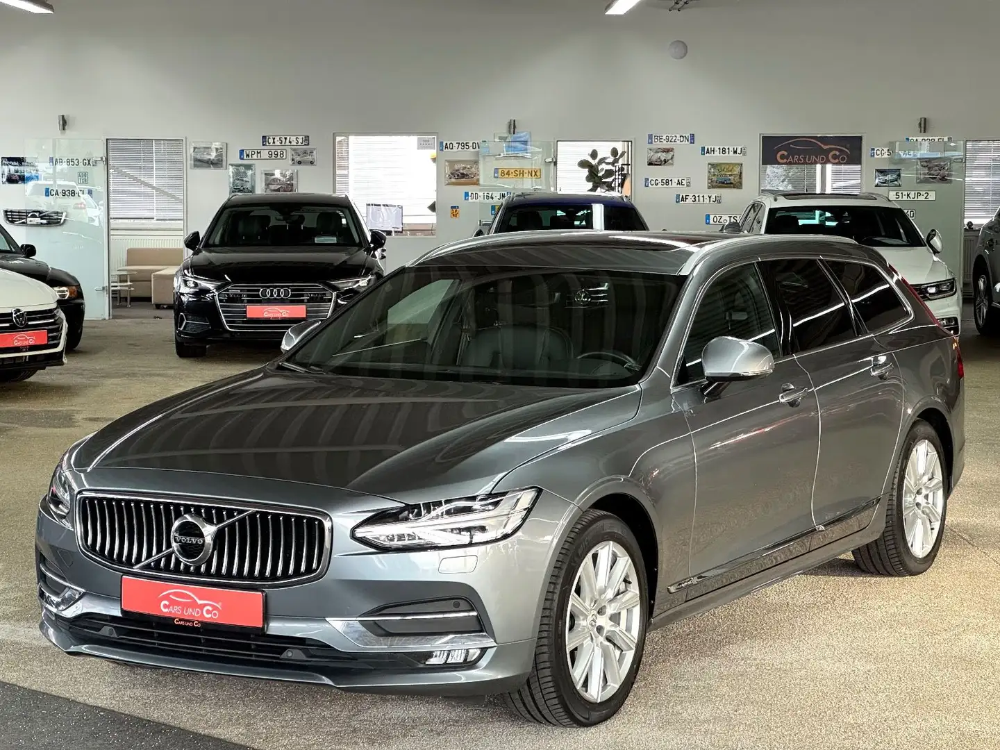 Volvo V90 Inscription AWD *STHZ*H&K*NAV*PAN*LED*ACC*RK Gris - 1
