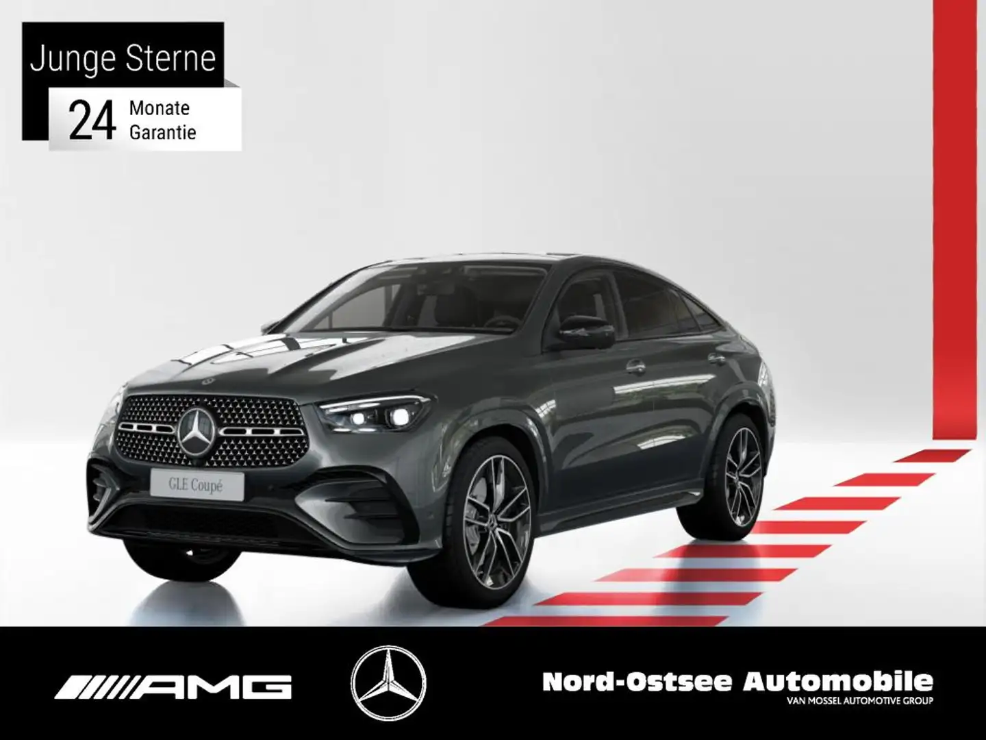 Mercedes-Benz GLE 450 d COUPÈ 4M AMG 360°KAM MULTIBEAM PANO SHZ Szary - 1