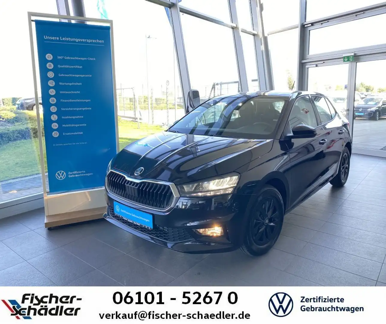 Skoda Fabia 130 Jahre 1.0TSI*DSG*LED*SpurAssit.*AHKvor Schwarz - 1